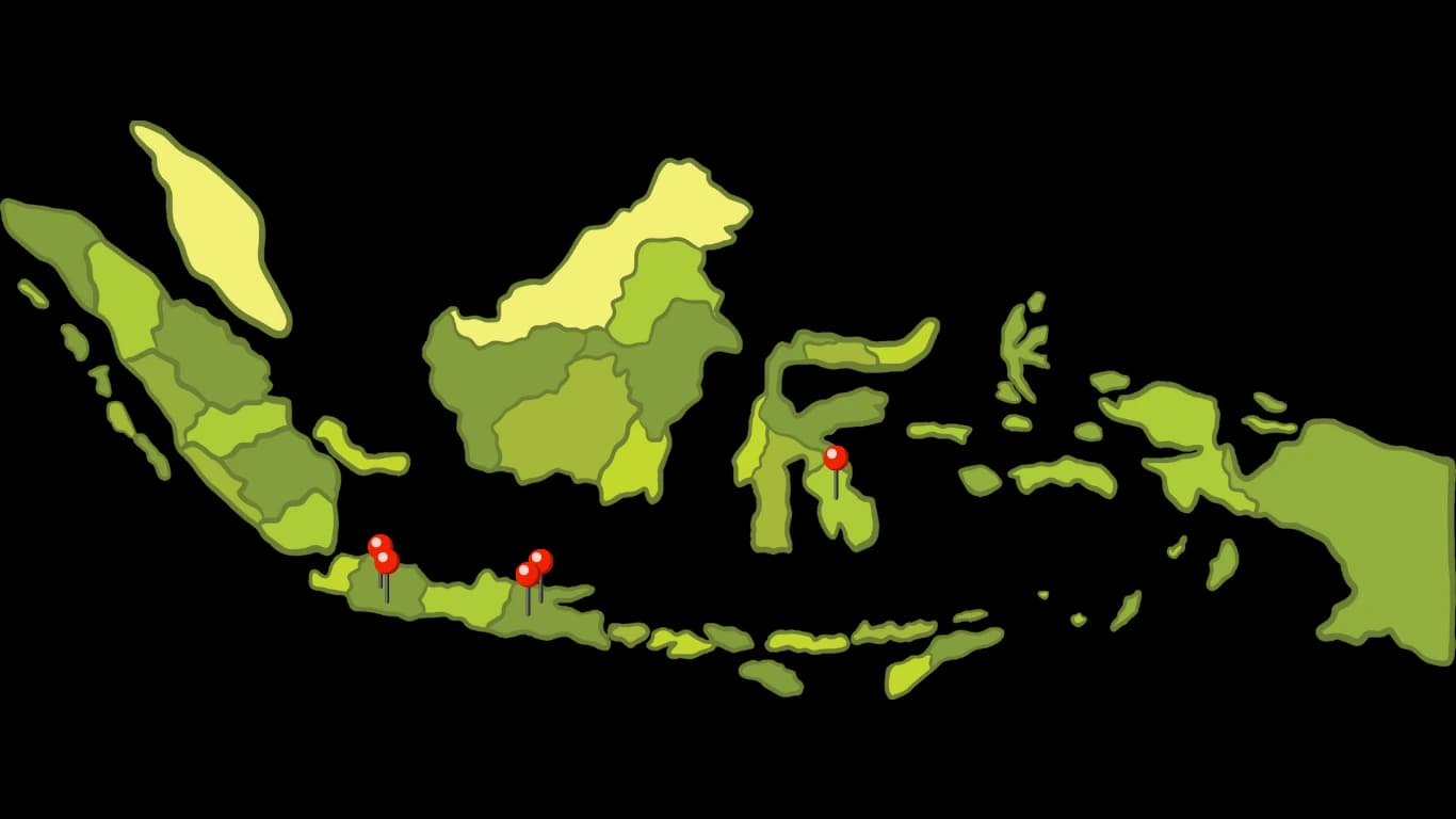 Indonesia Map Export Route